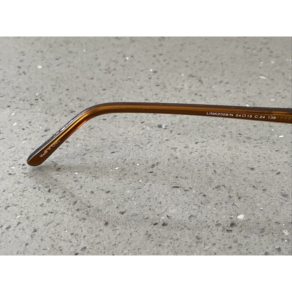 LINK OCCHIALI Eyeglasses LINK2008/N C.24 54-15-138 Brown FRAMES ONLY half rim